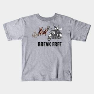 Break Free - Cows Kids T-Shirt